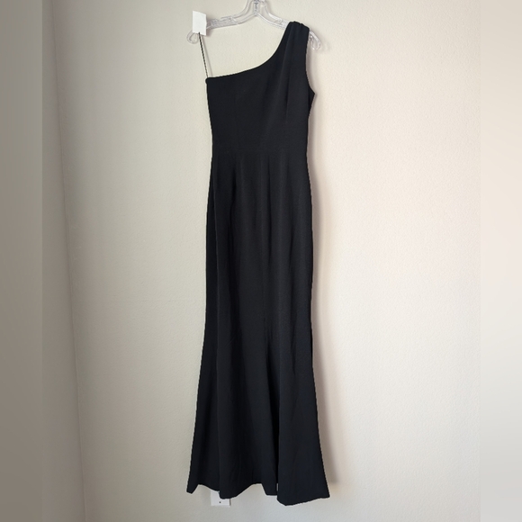 NWOT Dress the Population One-Shoulder Black Georgina Gown Size Small - Picture 6 of 16